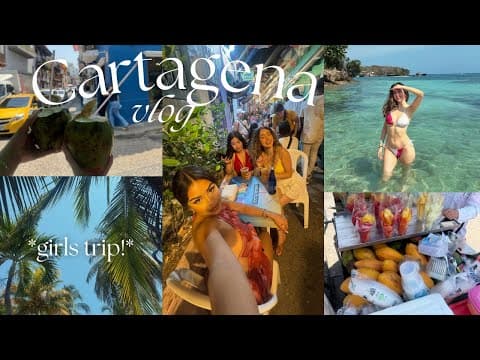 TRAVEL VLOG | Girls trip to CARTAGENA COLOMBIA: islands, exploring, nightlife! Pt 2