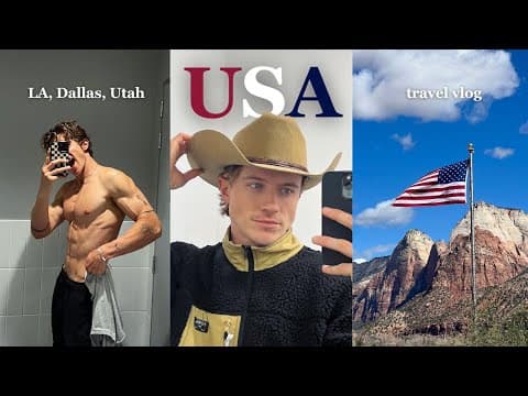 USA travel vlog | LA, Dallas, Utah