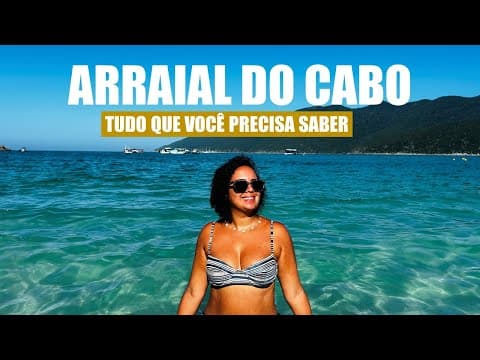 O QUE FAZER EM ARRAIAL DO CABO -  A ÁGUA MAIS AZUL E MAIS BONITA DO BRASIL.