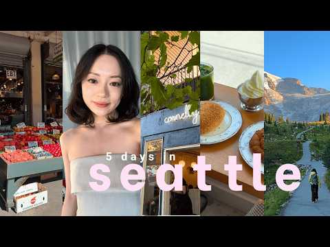seattle diaries 🌟  Mt.Rainier, cafe hopping, Pike Place, Seattle Central Library & Pioneer Square