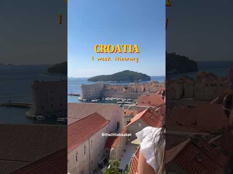 The only 1 week itinerary you need for Croatia #croatia #tlbtips #summertravel
