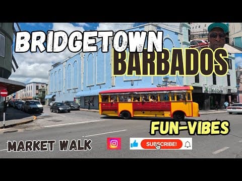 Enjoying Bridgetown’s shopping area, street market,local shops,walkntalk, loving de vibes an energy