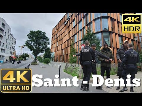 Saint-Denis , France  🇫🇷 | One of the most dangerous City in France. September 2024 | 4K HDR