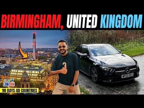 How Expensive Is UK’s 🇬🇧 2nd Biggest City ? Birmingham (Ep : 71)| India To London Road Trip