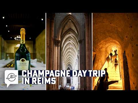 Reims Champagne | Taittinger, Veuve Cliquot, and Reims Cathedral | Travel Vlog