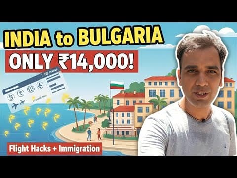 India to Bulgaria in ₹14,000 🇮🇳✈️🇧🇬 | Schengen Visa Challenges | Varna Travel Guide