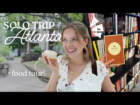 SOLO TRAVEL VLOG: explore Atlanta with me alone! (FOOD TOUR)