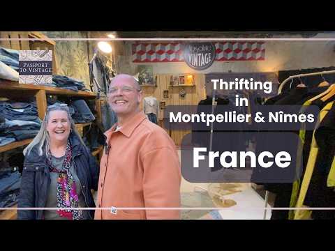 Thrifting in Nimes & Montpellier France with Tom & Terry @FINDSTheVintageStore