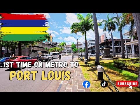 🚆Travelling to Port Louis by Metro for the First Time 🚆🔥 | Mauritius Travel Vlog Port louis Market