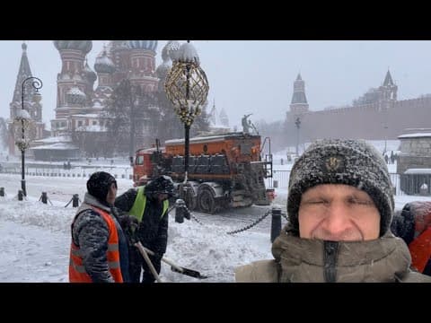 100 Year Record Snow Storm in Moscow 2026