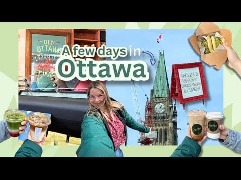 Ottawa travel VLOG 🏙️ Thrift stores, cafes, and food in Ottawa!