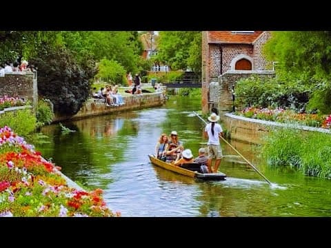 Day trip to Canterbury | [4K] Walking Tour, Canterbury, England 2025