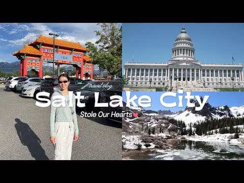 Salt Lake City was NOT what we expected | ultimate 4-day travel itinerary 🌿🦬🥡🧋🍢