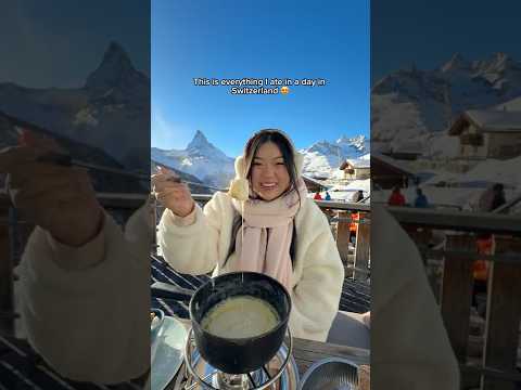Everything I ate in a day in Switzerland (+prices)! 🇨🇭🧀