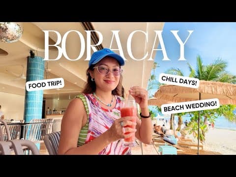Boracay vlog: Chill Days, Food Trip, Beach Wedding! | Laureen Uy