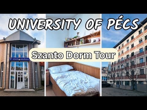 University Of Pécs DORM TOUR 2026 (Szanto Dorm for International Students)