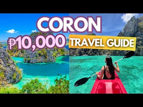 Coron 2026 Budget Travel Guide: DIY Itinerary • Island Hopping & Town Tour •Palawan Philippines Vlog