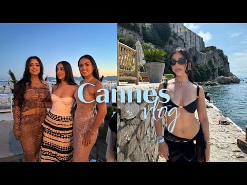 Cannes (vlog) La Guerrite, Nammos, Medusa & more | a luxury sisters trip