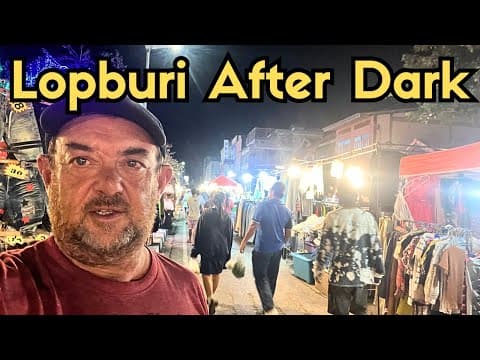Lopburi After Dark: Thai Night Market & Monkey Hunt!