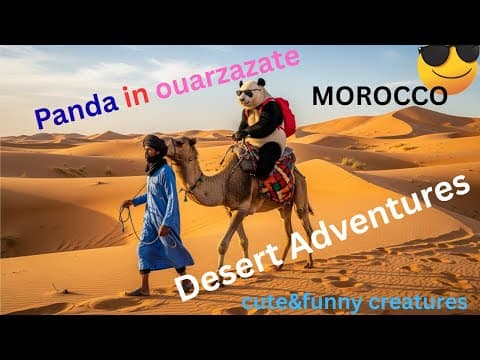 Giant Panda Explores Ouarzazate  Morocco Travel, Kasbahs & Desert Adventure”