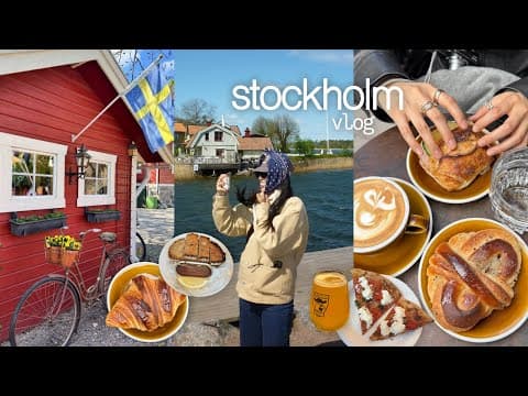 stockholm vlog | shopping, cafe hopping, vaxholm, sodermalm, good eats