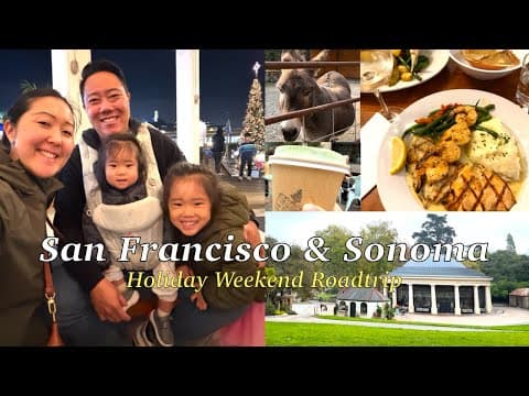 A Holiday Road Trip Through San Francisco & Sonoma | Traveling with Two Little Kids