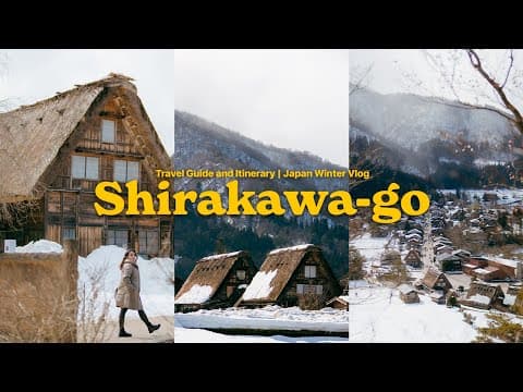 DIY day trip travel guide to shirakawago & takayama | winter travel vlog part 3