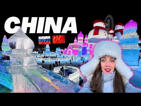 I Can't Believe This Exists in CHINA! Harbin Ice Festival Tour 🧊