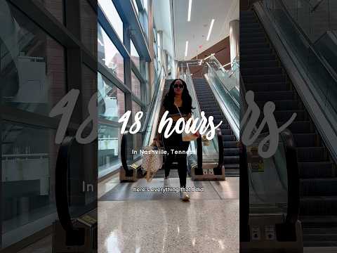 48 hours in Nashville, full vlog coming next week! #nashville #travelvlog