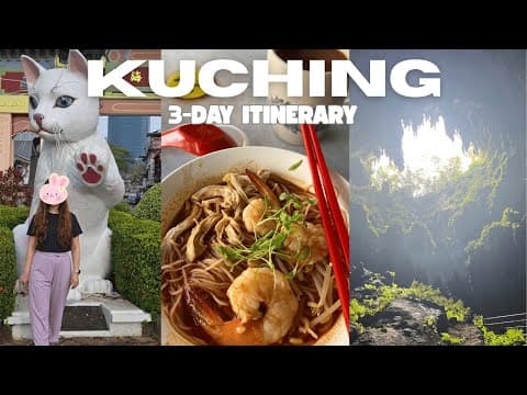 3 Days in Kuching, Sarawak | Eating like a Local and Visiting Fairy & Wind Caves | Travel Vlog