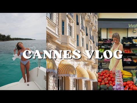 Cannes vlog! (My first brand trip!!)