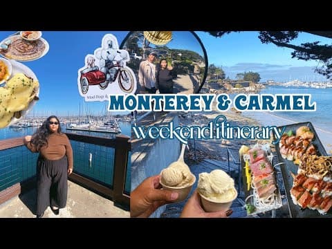 MONTEREY AND CARMEL WEEKEND ITINERARY (VLOG) 🌊🥞🍨🍣