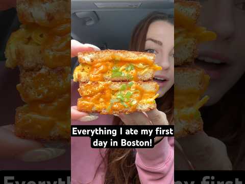 Everything I ate my first day in Boston! #Foodie #Travel #Shorts #Boston #BostonFood #Eating #Cookie