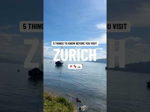 5 things to know before you visit Zurich in Switzerland #zurich #visitzurich #travel #europetravel