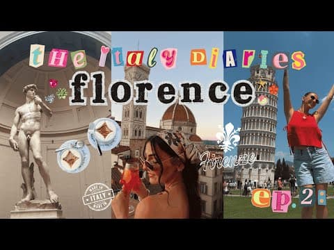 italy diaries ep. 02 ✧ florence travel vlog | leather shopping, the duomo, a trip to pisa, & MORE