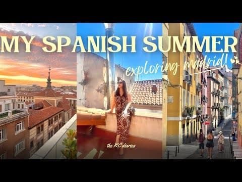 🇪🇸 EXPLORING MADRID!☀️ Hotel Room Tour, Shopping, Tapas Crawl, New Friends & more! | KC Concepcion