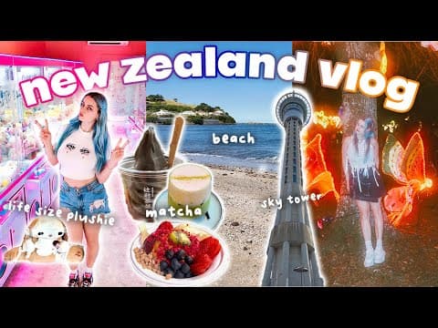 new zealand travel vlog 🇳🇿🍵🛍️ exploring auckland, cute matcha cafes, shopping, snack haul