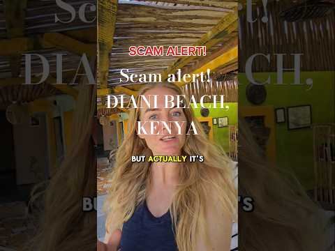 A new scam attempt in Kenya, Diani Beach! It's actually a smart one ✅️🌴🇰🇪❤️ He almost had me!