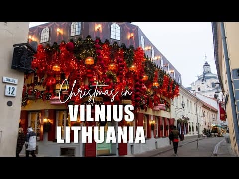Christmas Markets in Vilnius, Lithuania || European Christmas Market Tour 2024 Part 4