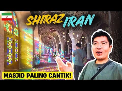 MASJID TERCANTIK DI IRAN 🤩 NASIR AL MULK 🕌Menjelajahi Kota SHIRAZ 🇮🇷 | IRAN EP 6