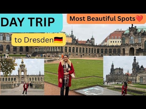 Dresden Germany Travel Vlog 🇩🇪 | One-Day Adventure!❤️