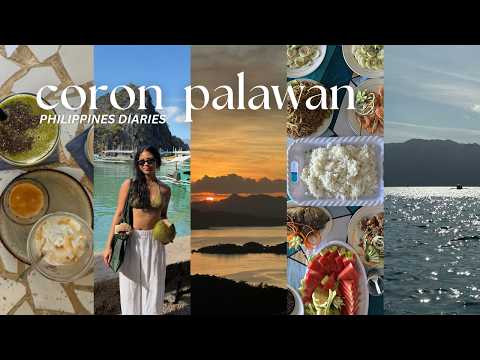 3 days in palawan 🏝️ coron vlog, island hopping, zuri resort, local eats, philippines diaries