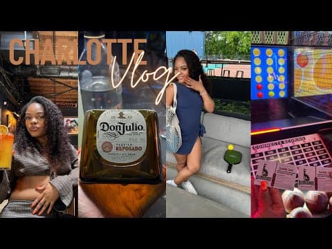 TRAVEL VLOG | Charlotte Trip + DIY Candle Making + Pickle Ball + Brunch + Lots of Going Out