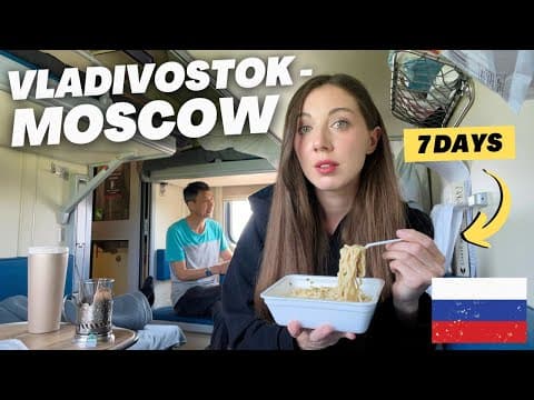TRANS-SIBERIAN RAILWAY TRAVEL BEGINS! DAY 1-2 *Bye Vladivostok* 🇷🇺