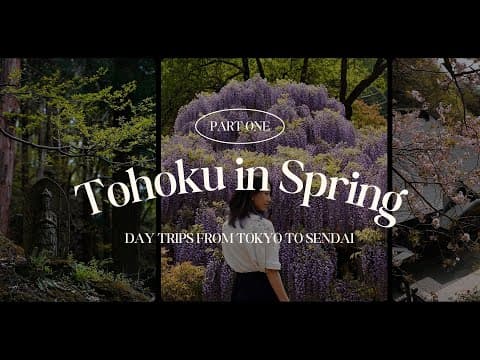 Japan Travel Vlog | Tohoku in Spring Highlights | Day Trips from Tokyo and Sendai