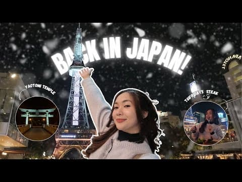 NAGOYA TRAVEL VLOG | Yaotomi Shrine & TGI Fridays Steak!