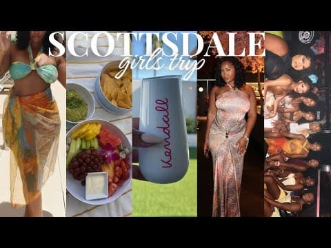 TRAVEL VLOG | Scottsdale, Arizona | spa day, love island theme, brunch, dinner, shopping + more
