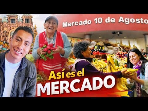 Visité el mercado MÁS IMPRESIONANTE de Cuenca… ¡Mira esto! 🤯