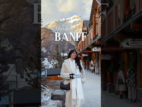 THE BEST 4-day winter itinerary in Banff 😍❄️ #banffnationalpark #banff #canadatravel