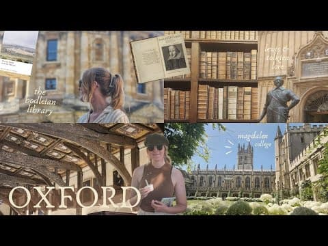 a bookish tour of oxford, stratford-upon-avon, and the cotswolds // bodleian libraries, bookstores